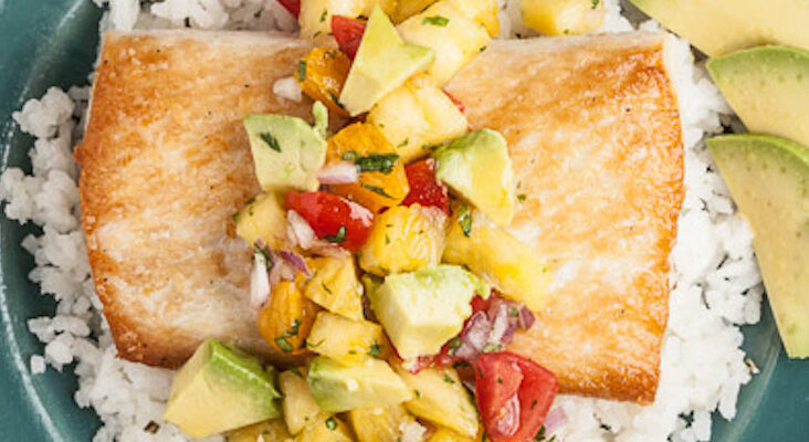 MAHI MAHI crusted in Macadamia nut – pineapple salsa